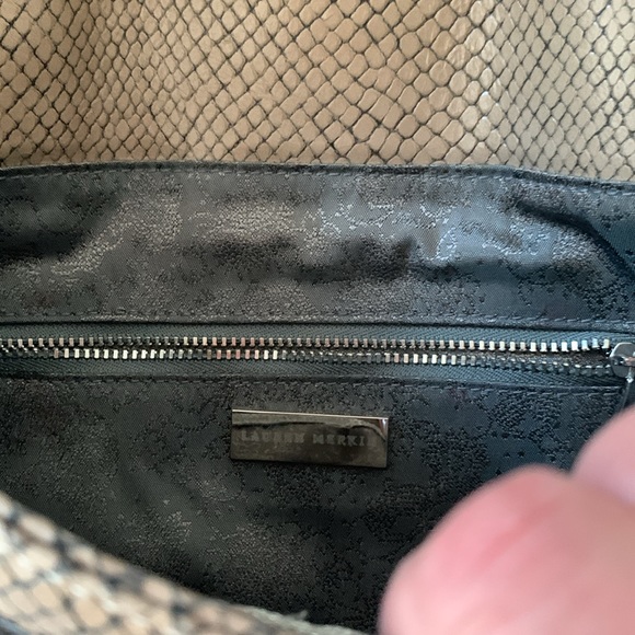 Lauren Merkin Snakeskin Shoulder Bag and Clutch - Picture 3 of 4